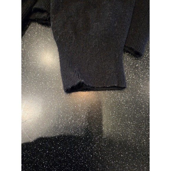 George ME Mark Eisen Black Beaded Cardigan Women's M Wool Cashmere Angora... - Picture 8 of 8